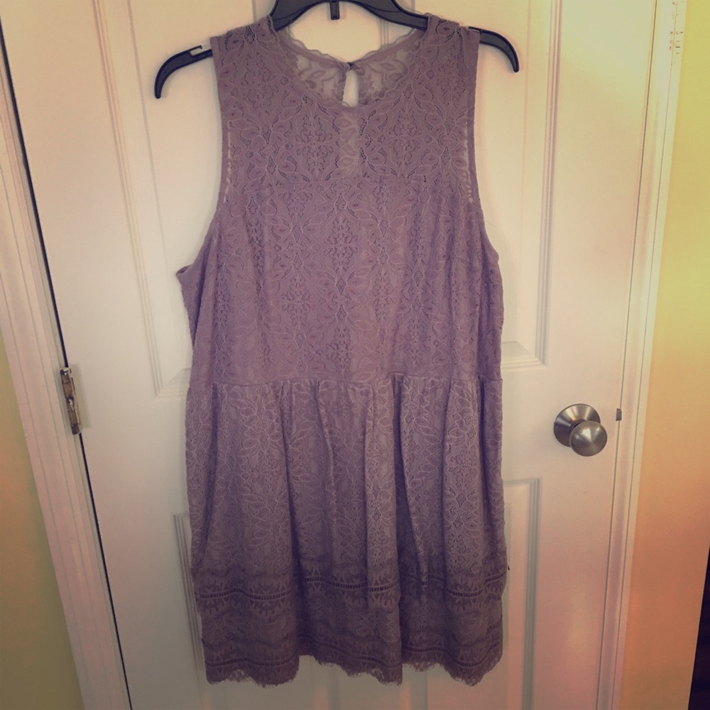 Lavender lace dress!